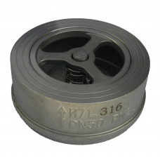 Обратный клапан нержавеющий межфланцевый ABRA-D71-065